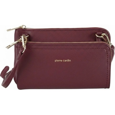 Pierre Cardin kabelka z ekologické kůže 86575 Bordo Červená MS154-86575-Bordo