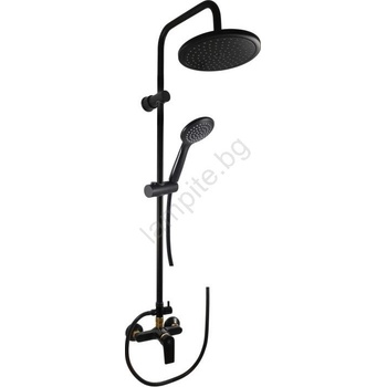 RAV SLEZÁK CO182.5/7CMATZ-Душ комплект с душ смесител COLORADO черно/златно (RV0041)