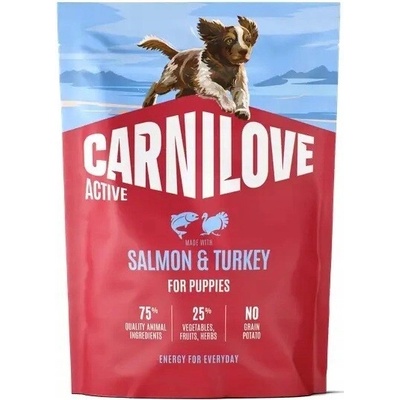 CARNILOVE Active Dog s lososem a krůtou pro štěňata 1,5 kg