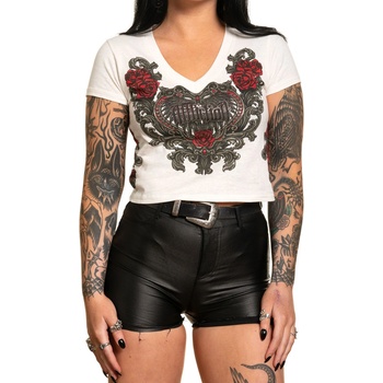 AFFLICTION дамска тениска (горнище) affliction - florelica - aw26386-vw