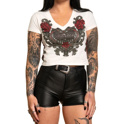 AFFLICTION дамска тениска (горнище) affliction - florelica - aw26386-vw