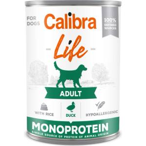 Calibra Dog Life Adult Патица с ориз 400г