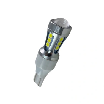 Лед крушка тип Т10 с 18 SMD 3030 лупа Canbus