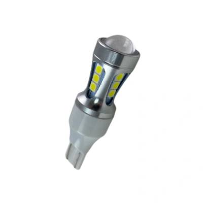 Лед крушка тип Т10 с 18 SMD 3030 лупа Canbus