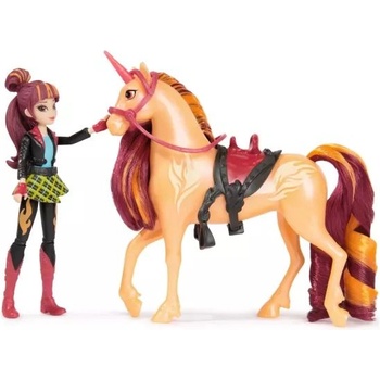 Spin Master Академия на Еднорозите: Кукла Валентина и комплект за игра с ябълков сидър еднорог (6066850)