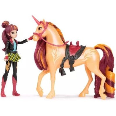 Spin Master Академия на Еднорозите: Кукла Валентина и комплект за игра с ябълков сидър еднорог (6066850)
