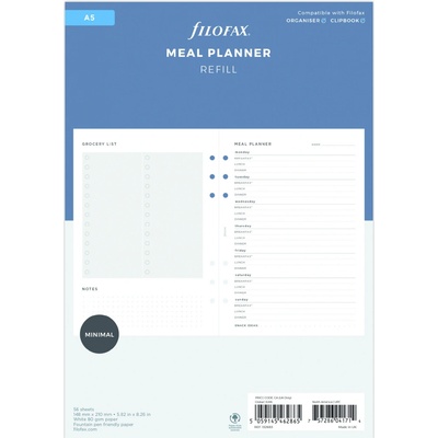 Filofax Plánování jídla náplň A5 diářů