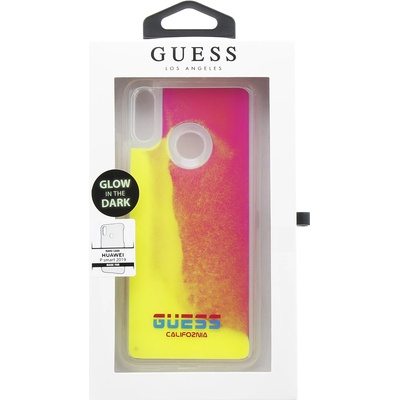 Púzdro Guess Califonia Glow in the Dark Huawei P Smart 2019 ružové