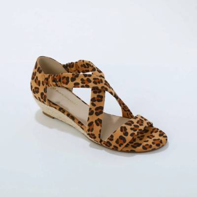 Blancheporte sandále s leopardím vzorom leopard