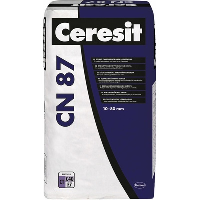 CERESIT | CN 87 | cementová rychletvrdnoucí hmota | 10-80mm | 25kg 449754