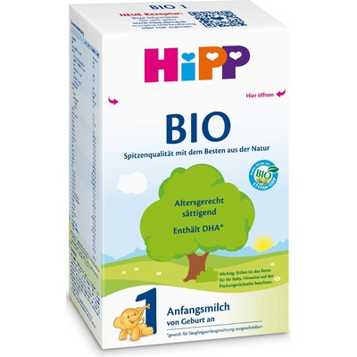 HiPP Органично мляко за кърмачета Hipp - Organic, опаковка 600 g (2022-04)