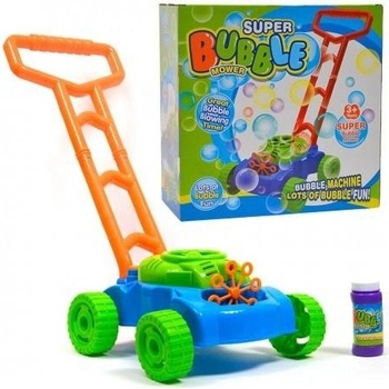 Kosačka vypúšťajúca mydlové bubliny