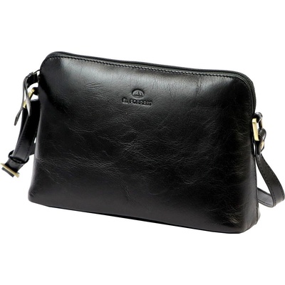 El Forrest Malá kožená crossbody kabelka černá