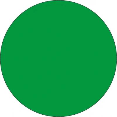 Samolepicí značení umístění palet WT-5210, tvar ''kruh'' – polyester, zelená, pr. 75 mm, balení 25 ks
