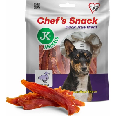JK ANIMALS Chef's Meat Snack sušené kačacie filety 200 g