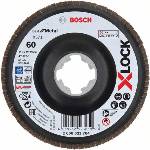 Bosch X-LOCK Ламелен шлифовъчен диск BfM Ø 115 мм, G 60, X571, ъглова версия, пластмаса 2608621764 (2608621764)