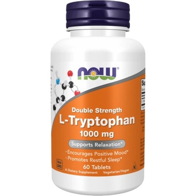 NOW L-Tryptophan 1000 mg | Double Strength [60 Таблетки]