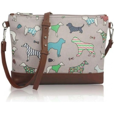 Kabelka Small crossbody Dog Mania šedá
