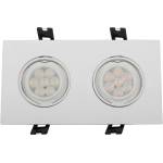ELMARK Led ПЛАСТМАСОВА ПРАВОЪГЪЛНА ЛУНА high power 2x6w 4 (92s206wh/w)
