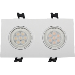 ELMARK Led ПЛАСТМАСОВА ПРАВОЪГЪЛНА ЛУНА high power 2x6w 4 (92s206wh/w)
