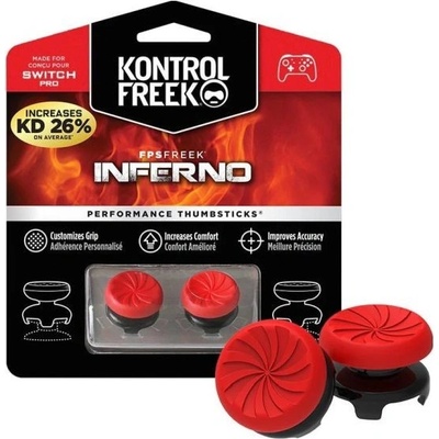 Kontrol Freek - Inferno (Orange) Nintendo Switch Pro Extended Controller Grip Caps