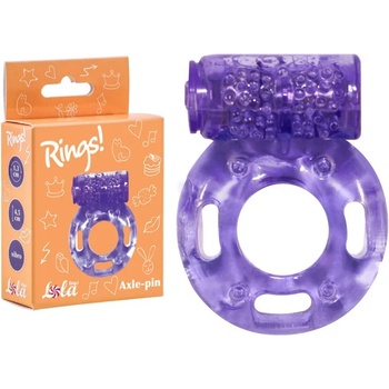 Пенис ринг с вибрация, двойна наслада - Erection Ring Axle Purple (0114-81LOLA)
