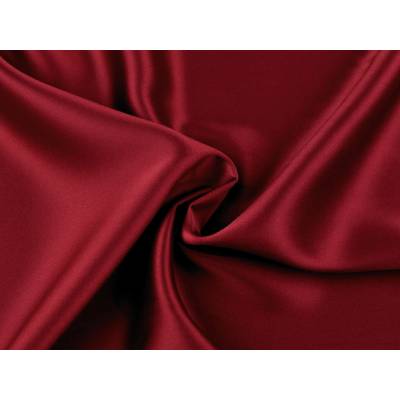 Prima-obchod Satén splývavý Rose, barva 6 (13) (170 g/m²) červená tmavá