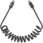 Cellularline Кабел spiral usb-c - usb-c до 120 см черен