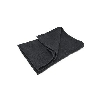 EVEI Ľanový uterák čierny, 70x130 cm