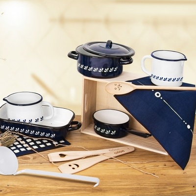 Orion pokrievka MODROBÍLÁ 16cm