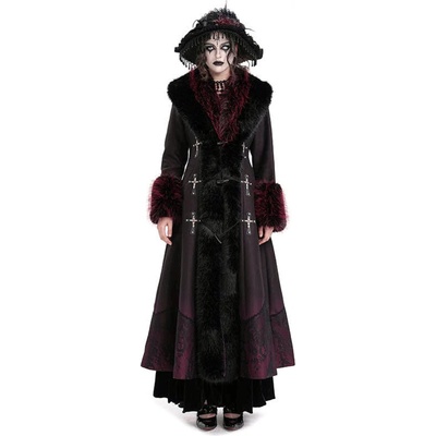 Devil fashion дамско палто DEVIL FASHION - Черно и червено Vintage Gothic - ECT016