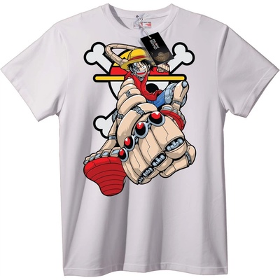 NOONEBRAND Тениска One Piece с Луфи - 3XL, White