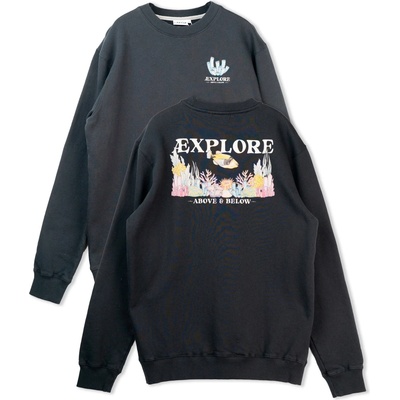 LAKOR Мъжки пуловер LAKOR Underwater Garden Crewneck Jumper - Moonless Night (017-4271-0111)