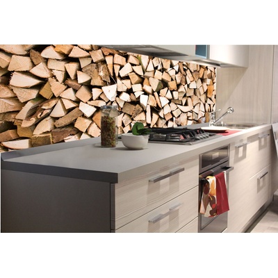 DIMEX ART Фототапет за кухня - дървени трупи 180 x 60 см