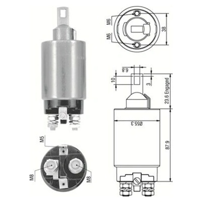 Elektromagnetický spínač pre żtartér MAGNETI MARELLI 940113050333