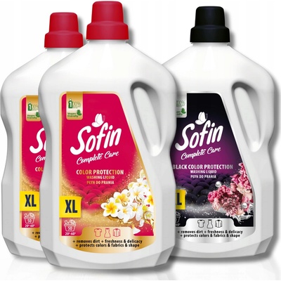 Sofin Tekutý prací prostředek Color Black Ochrana barev a tkanin 3 x 2,5 l 150 PD