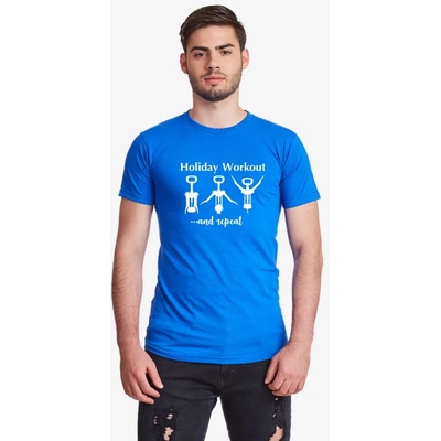 Мъжка синя или бяла тениска Holiday Workout
