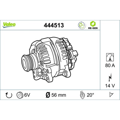 Alternátor VALEO 444513