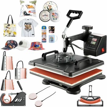 Termolis Vevor Swing 8 v 1 38 x 30 cm na trička, talíře, čepice a hrnky