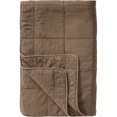 Ib Laursen Prošívaná deka/pléd VINTAGE 180x130 cm truffle