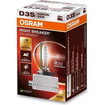 D3S OSRAM XENARC NIGHT BREAKER 220% 66340XN2 12/24V + darček