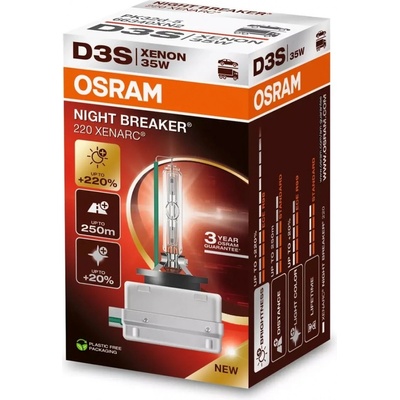 D3S OSRAM XENARC NIGHT BREAKER 220% 66340XN2 12/24V + darček