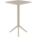 Bogdan Furniture Am Маса Бар Скай 60/60/110h сгъваема бежова