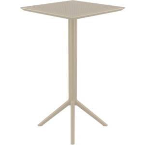 Bogdan Furniture Am Маса Бар Скай 60/60/110h сгъваема бежова