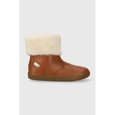 Shoo Pom Детски кожени зимни обувки Shoo Pom в кафяво (P4KIEO0401.25.27)
