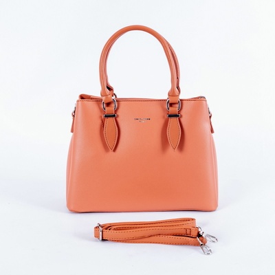 David Jones malá /střední tříoddílová kabelka do ruky CM6659 oranžová
