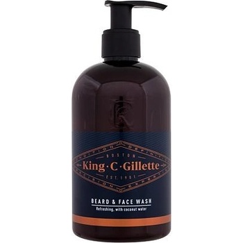 King C. Gillette Beard & Face Wash emulzia na fúzy a tvár 350 ml