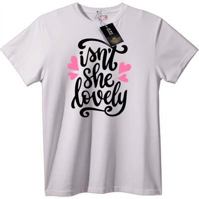 NOONEBRAND Тениска Не е ли тя прекрасна - 3XL, Black