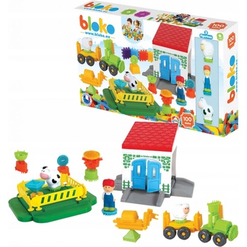 MOCHTOYS Sada kostek FARMA 100 ks