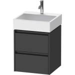 Duravit Ketho. 2 - Шкафче за умивалник 55x48x46 см, 2 чекмеджета, графит матов K25274049490000 (K25274049490000)
